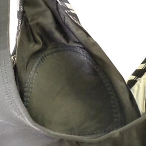 NWOT Longitude Left Side Faux Tie One Piece Abstract Design Swimsuit Size 12 - Picture 7 of 9